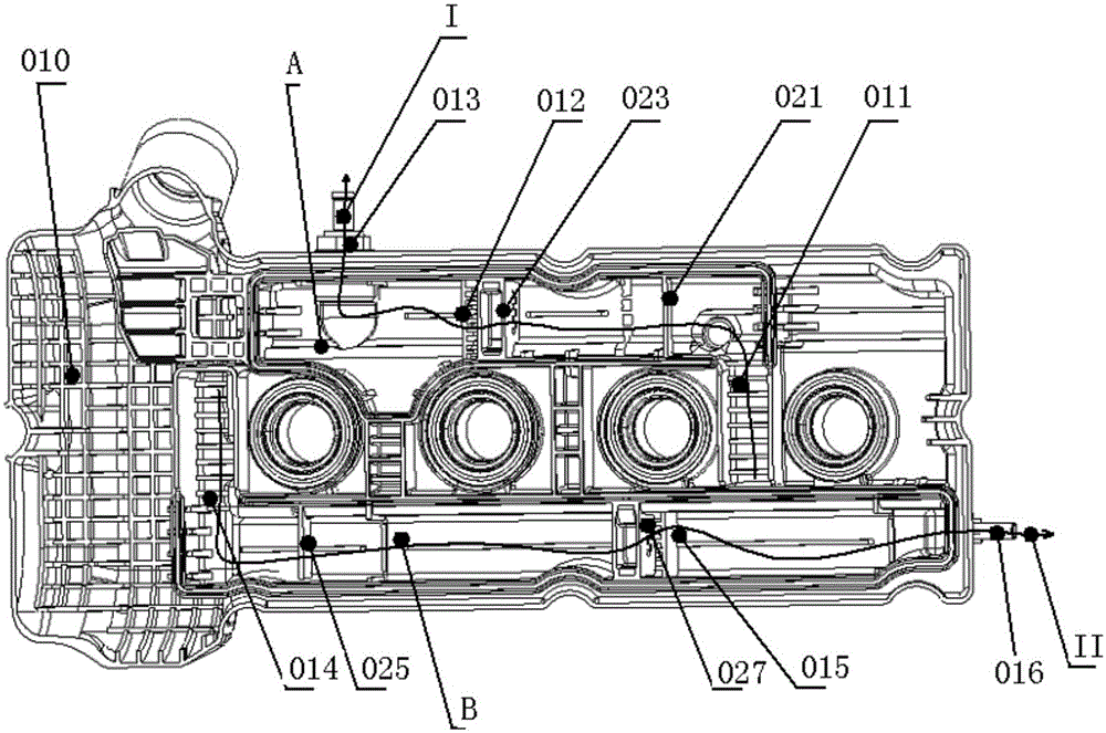 Improved structure of engine oil-gas separator