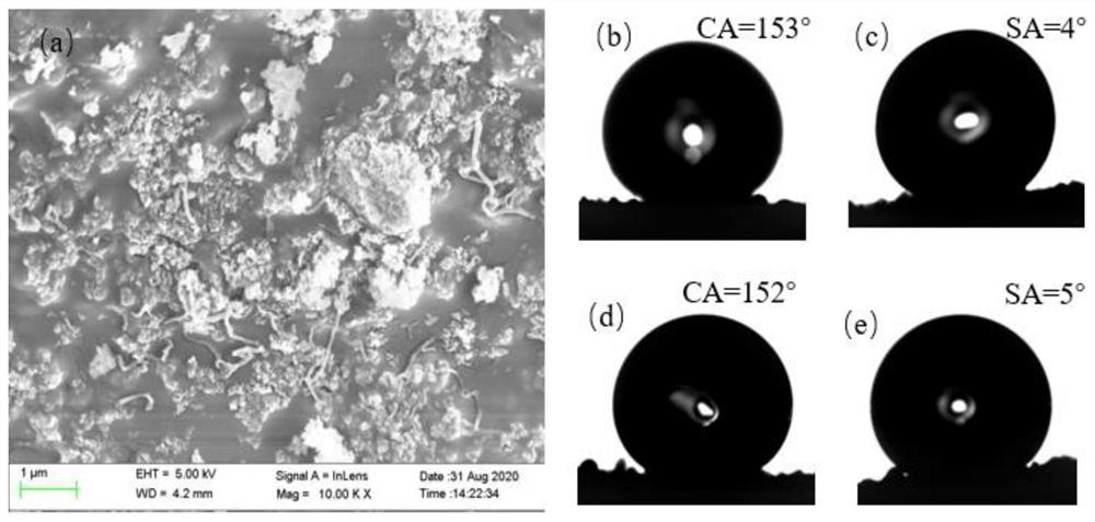 Super-amphiphobic acid-resistant coating and preparation method thereof