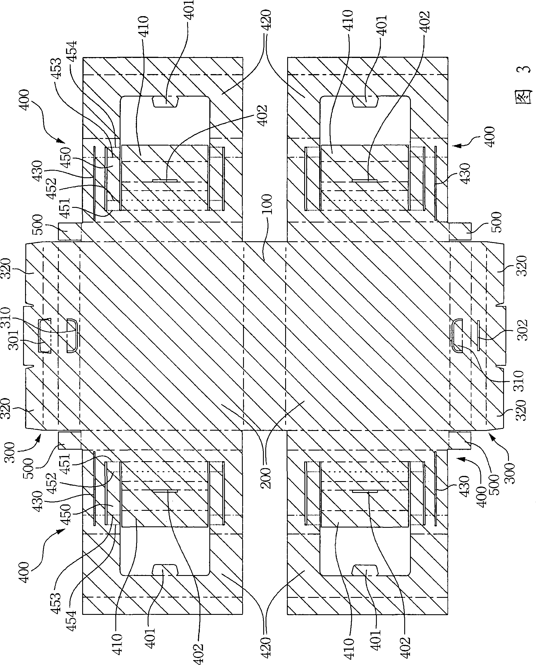 Cardboard box structure