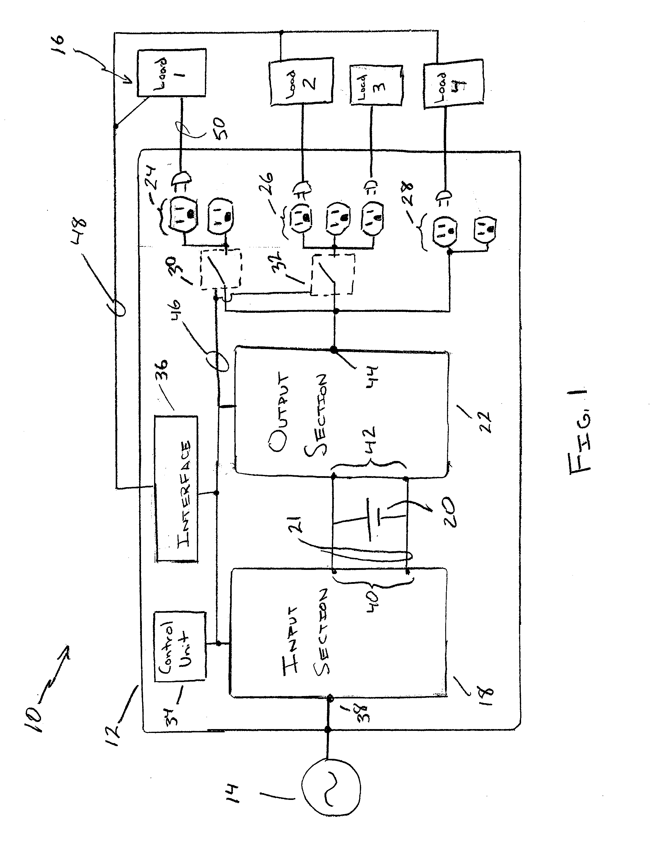 Apparatus, system and method for a ups