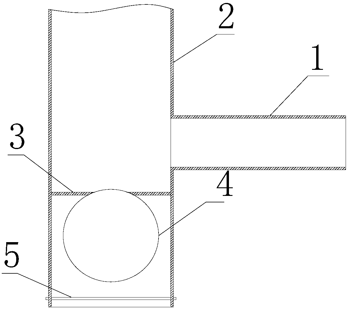 Cabin air pipe steam trap