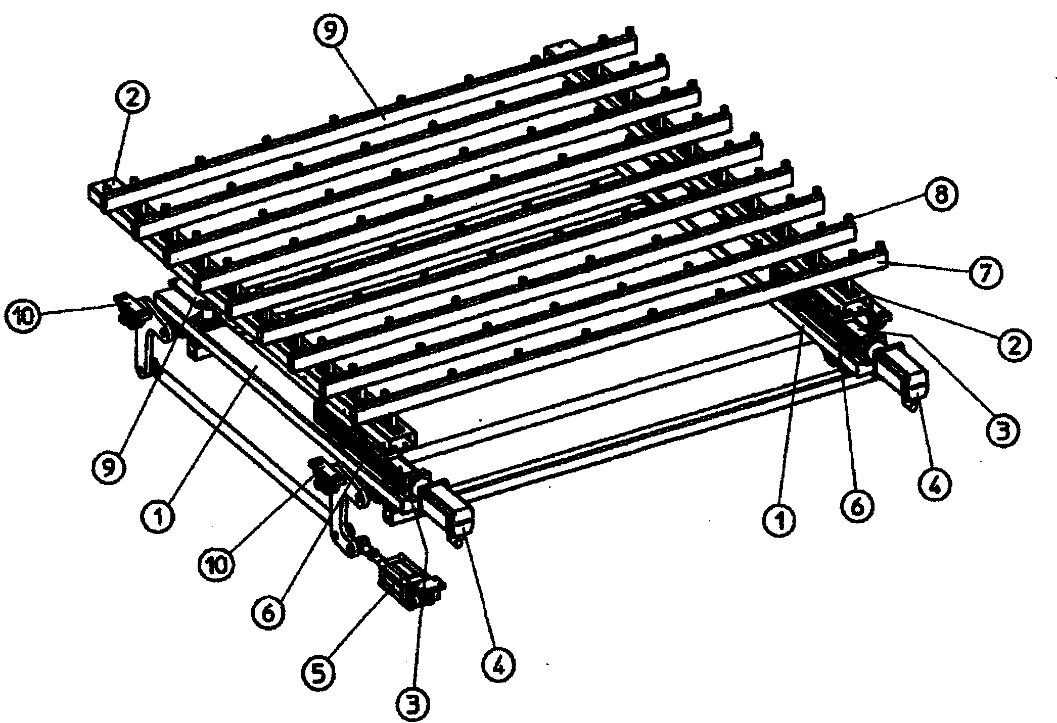 Apparatus and method for orienting shock-sensitive glass plates in ultra clean rooms