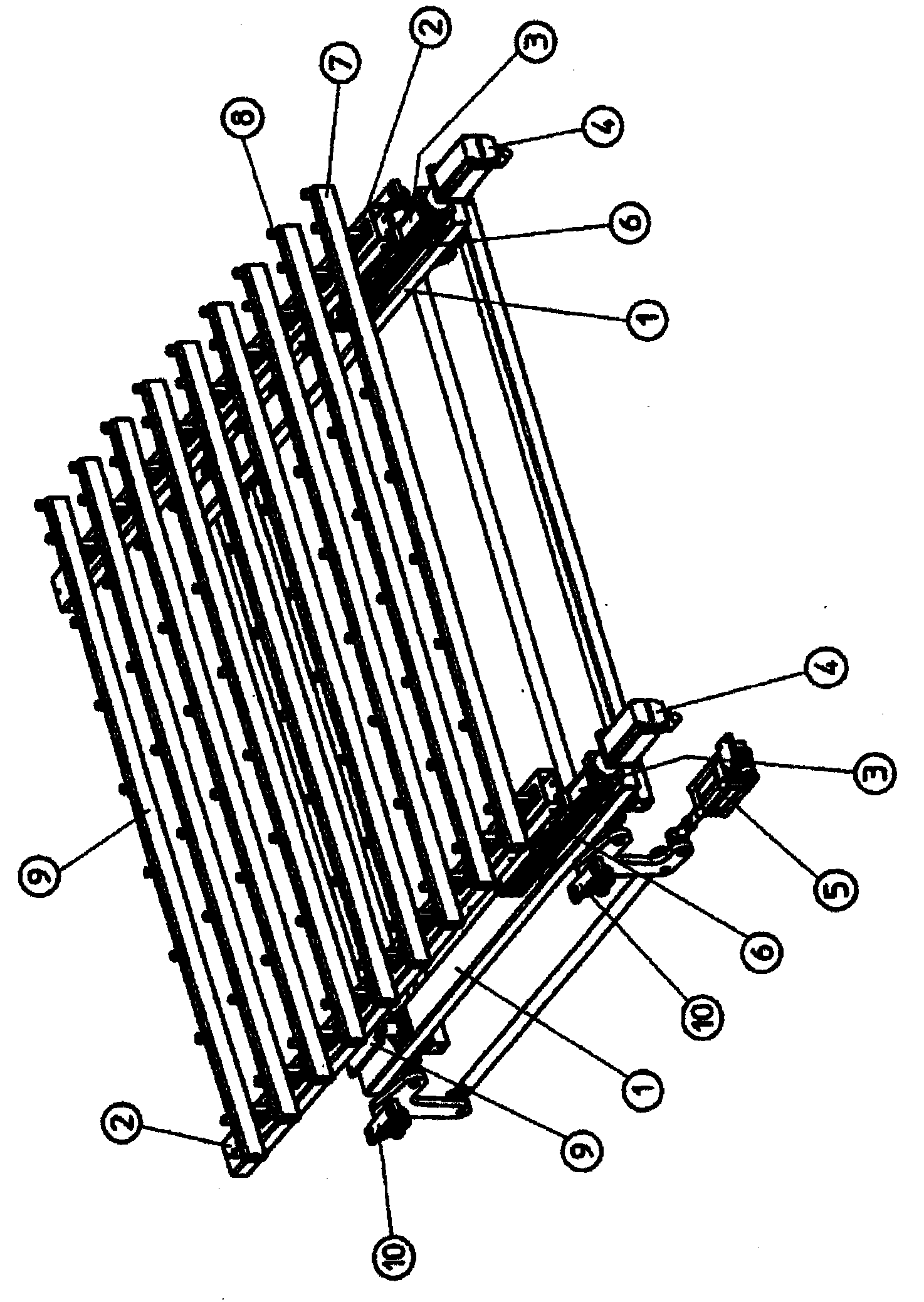 Apparatus and method for orienting shock-sensitive glass plates in ultra clean rooms