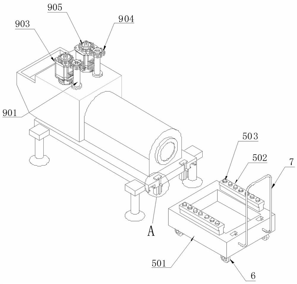 Environment-friendly horizontal crushing device for recycling building material waste