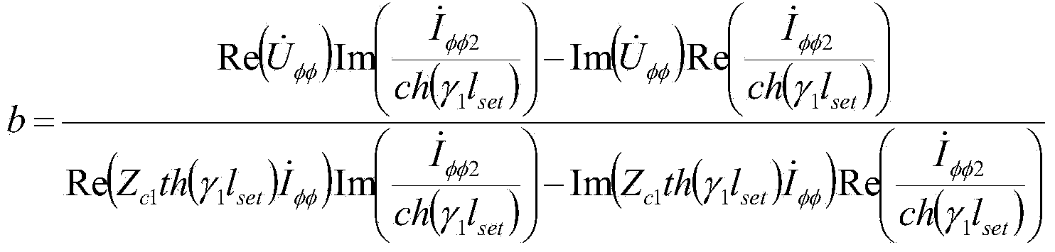 Line interphase fault single-ended distance measurement method based on interphase fault location factor