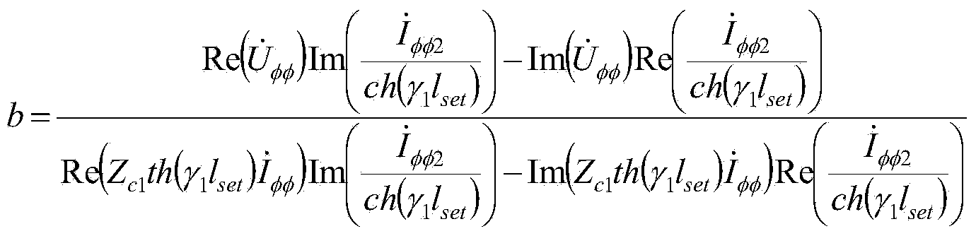 Line interphase fault single-ended distance measurement method based on interphase fault location factor