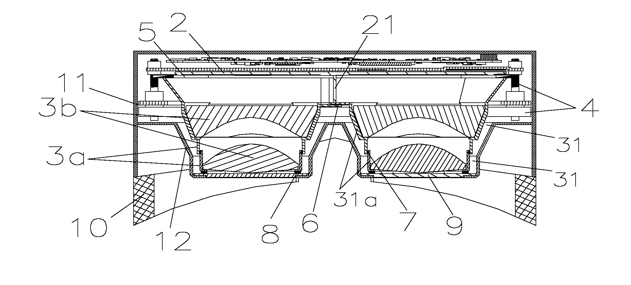 Miniature projecting device