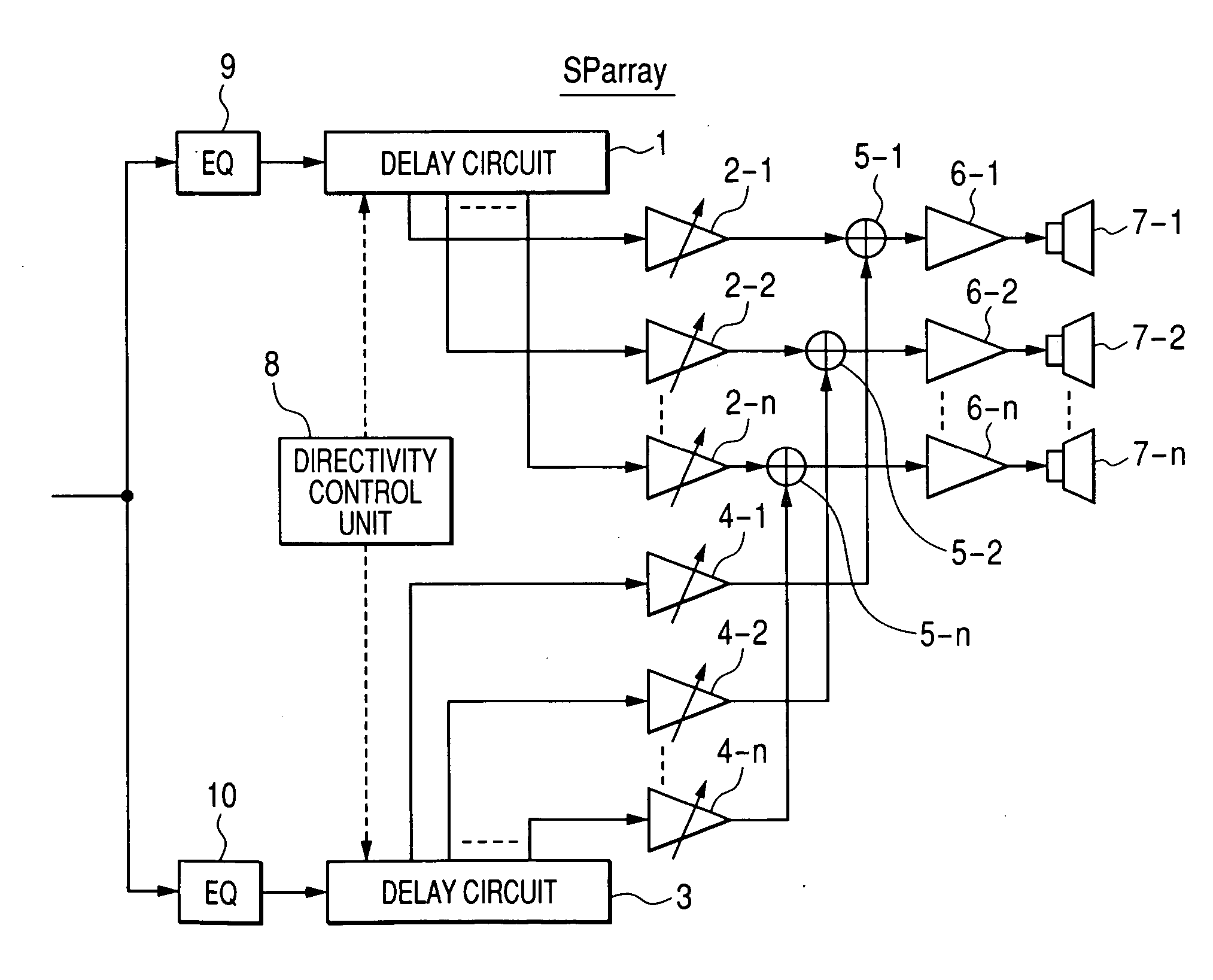 Array speaker apparatus