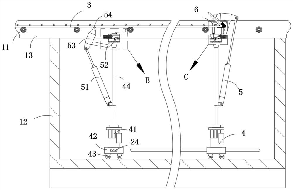 Closed polygonal reinforcement cage integrated bending machine and reinforcement cage bending process