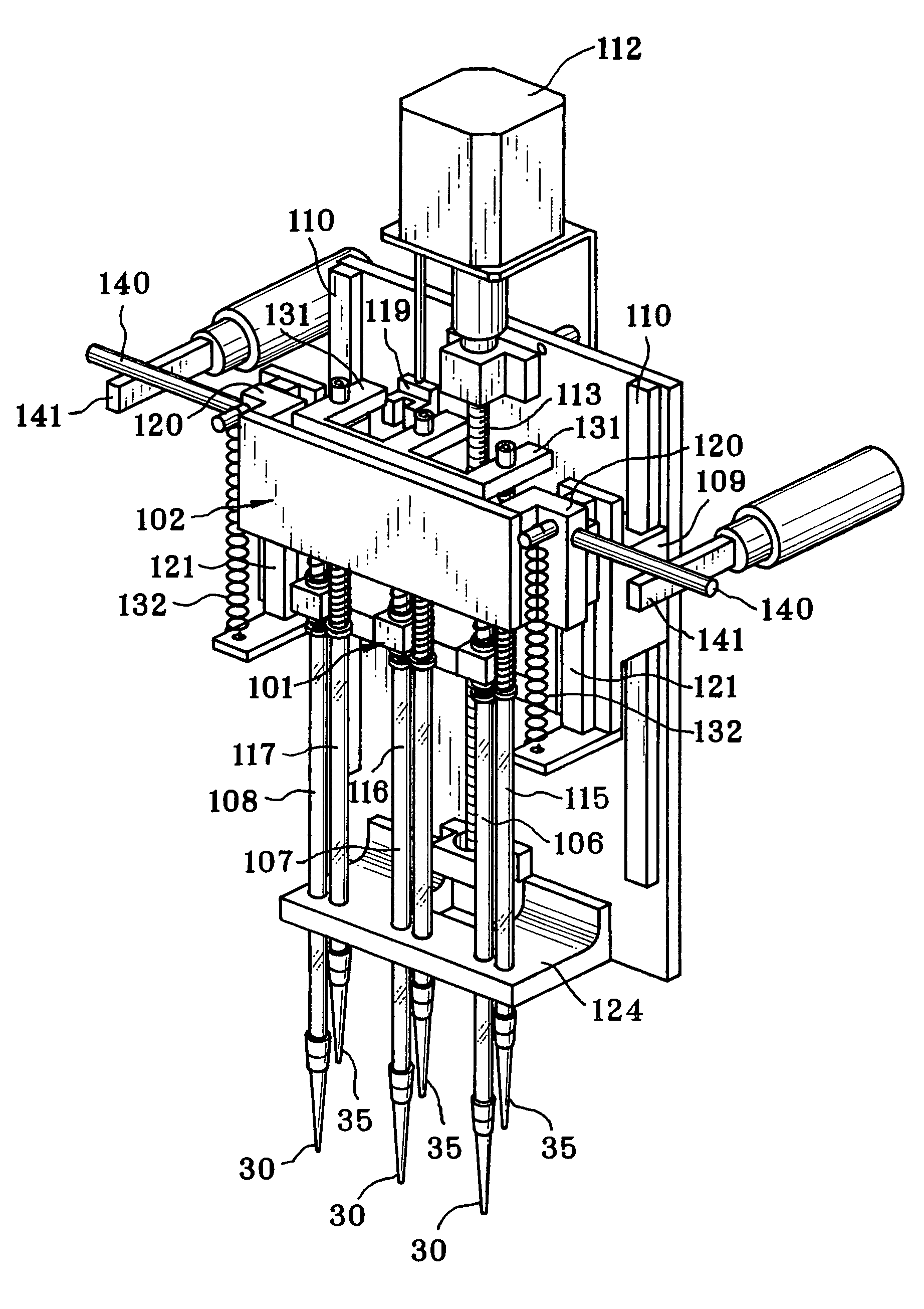 Fluid dispenser for fluid in assay