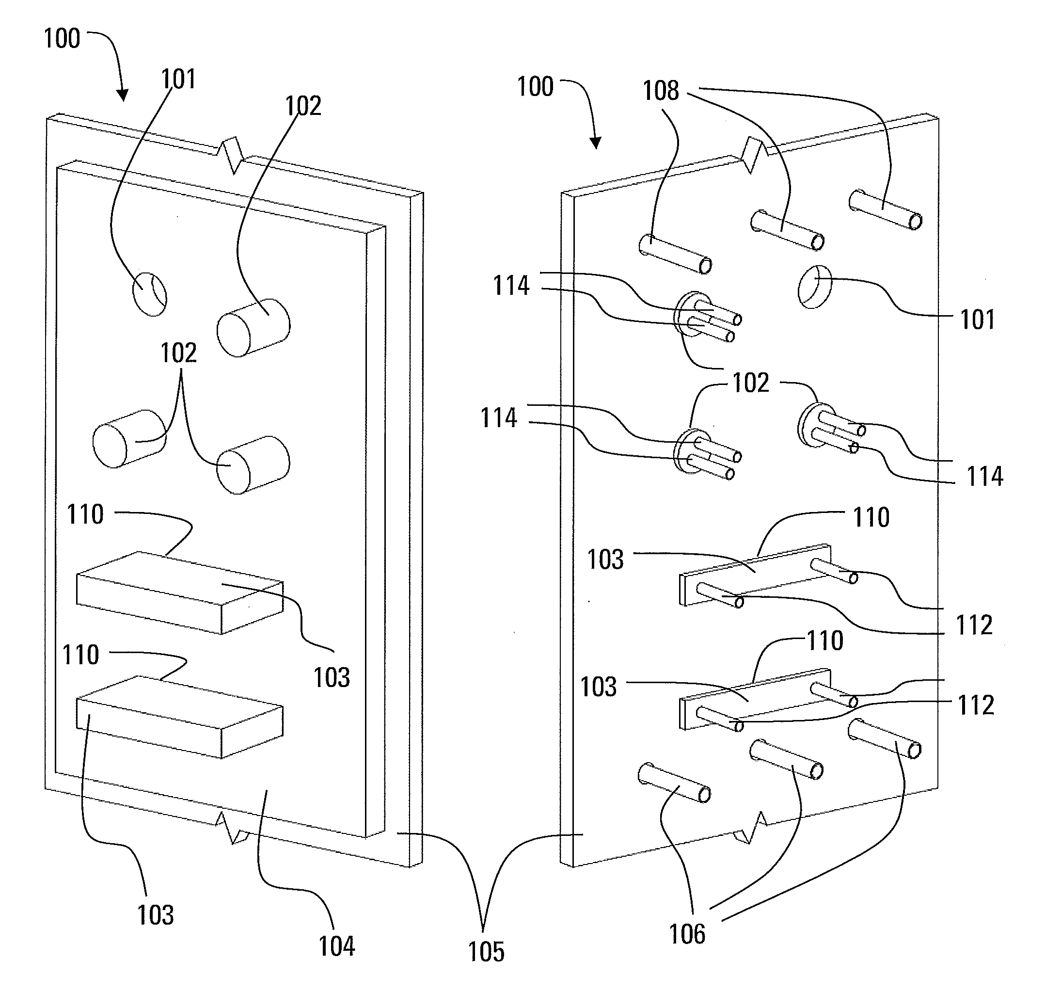 Furnace cooling system with thermally conductive joints between cooling elements