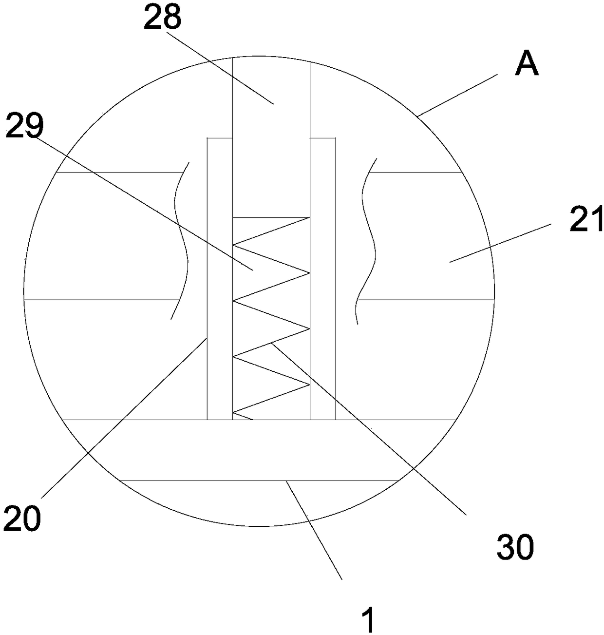 High-efficient crushing device for building garbage