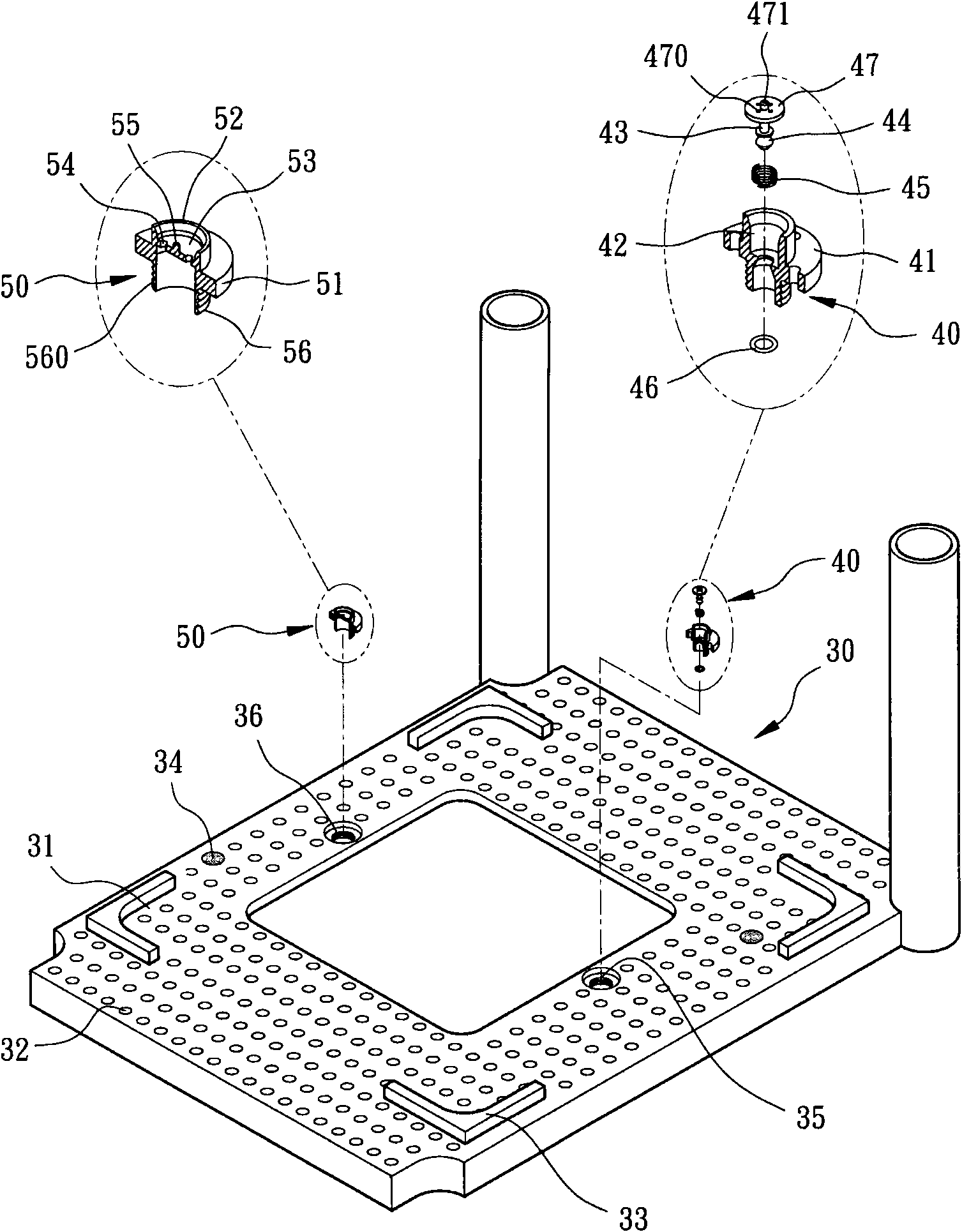 Storage cabinet with pressure stabilization function