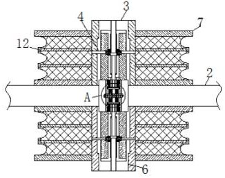 Rigidity-adjustable engineering truck rubber damping equipment