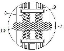 Rigidity-adjustable engineering truck rubber damping equipment