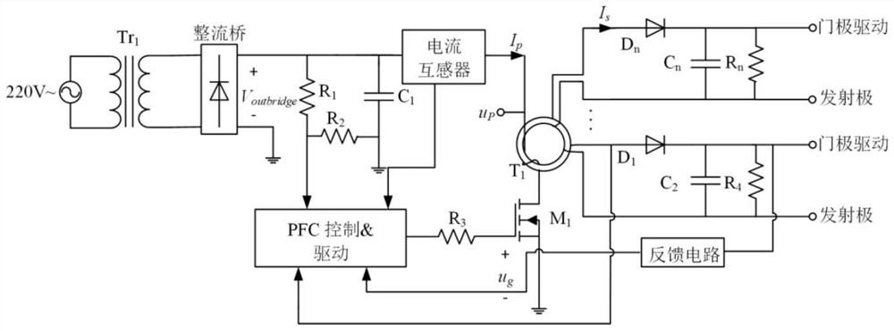 An all-electric partial discharge detection device and detection method