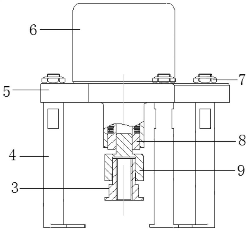 Angular displacement measuring tool for linkage mechanism of stator assembly of gas compressor and use method