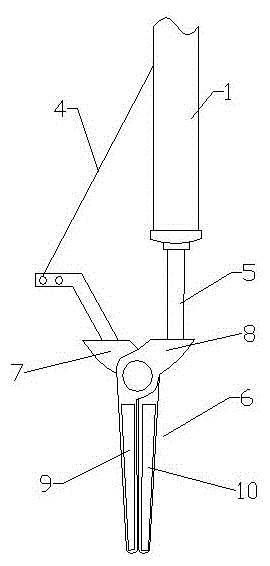 Saline land corn thinning device