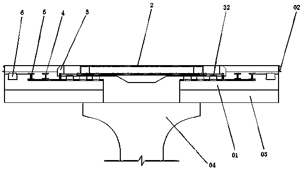 Large-span railway steel bridge end telescopic device