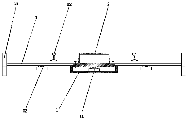 Large-span railway steel bridge end telescopic device