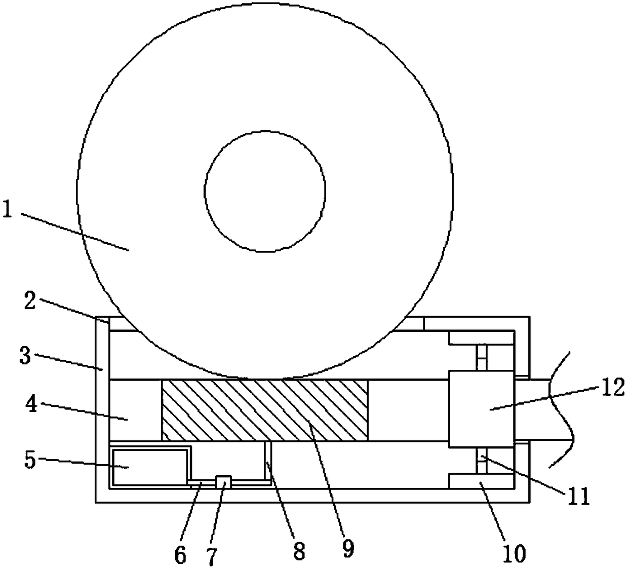 Motor shaft for automobile windscreen wipers