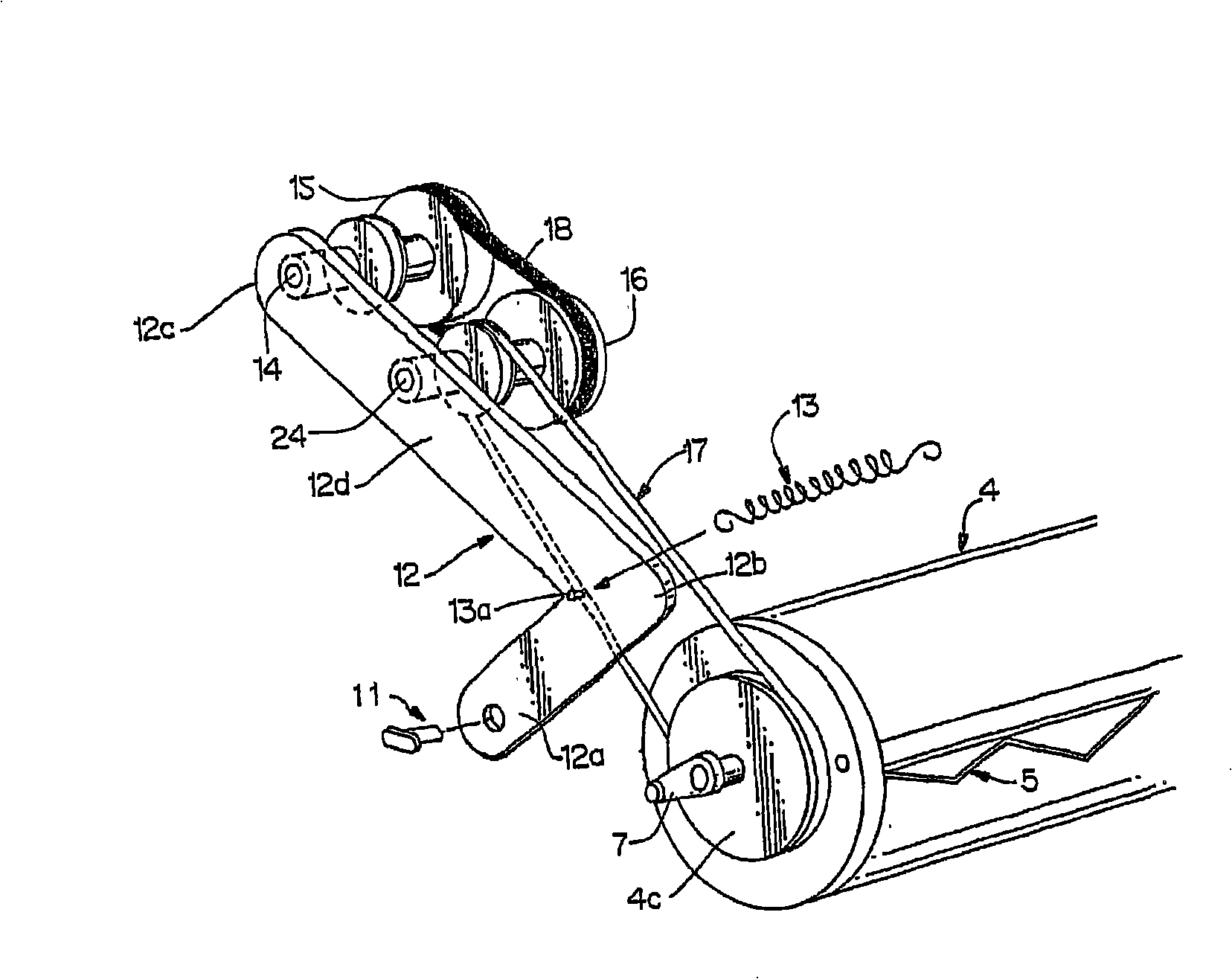 Supply roll surface drive for a dispensing apparatus