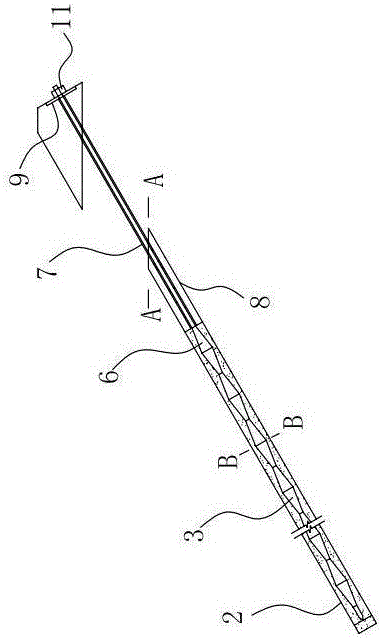 Anti-landslip construction technology for slope building concrete layer