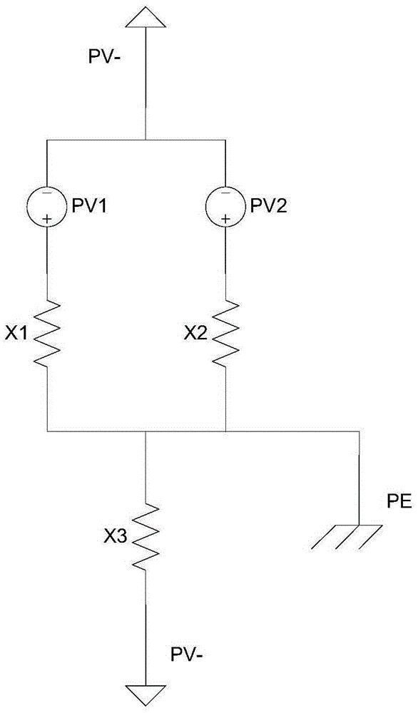 Multipath MPPT input photovoltaic inverter insulation impedance detection device and method