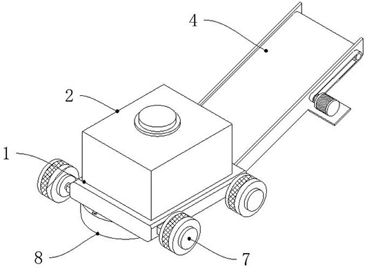 Agricultural weeding and collecting integrated farming device