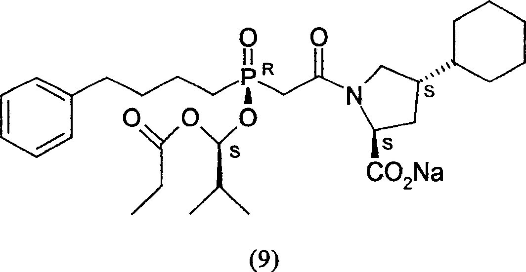 Optical resolution method substituting oxyphosphonate acetate