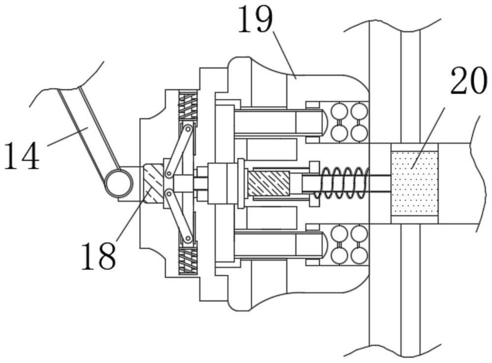 Energy-saving and environment-friendly non-woven fabric fluff spraying equipment capable of sensing flow velocities and changing diameter