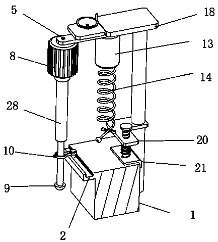 Treatment device for surface of gap of turning wall