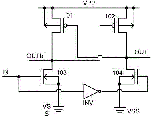 Restoring circuit for lowering negative bias temperature instability of level switching circuit