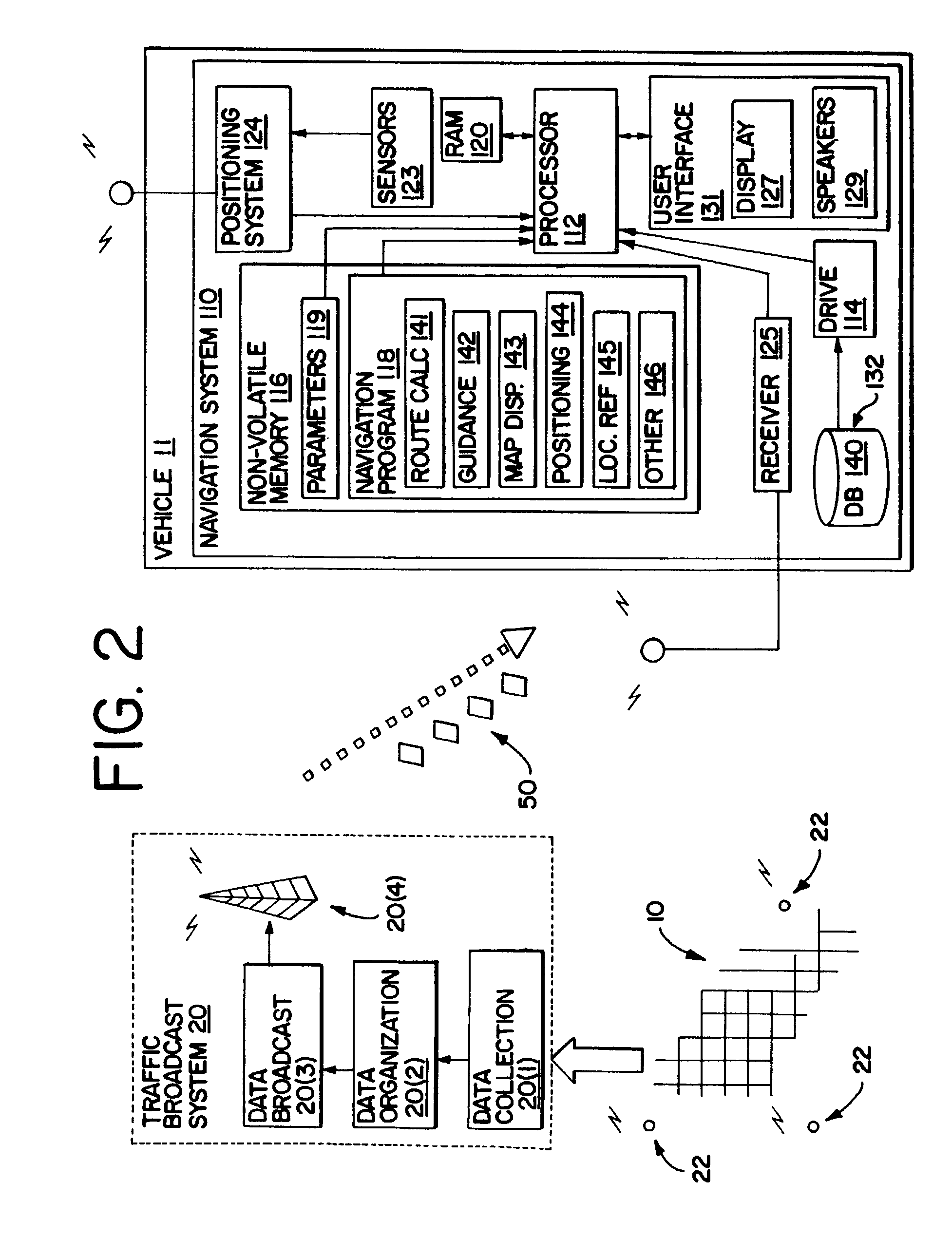 Method and system for using real-time traffic broadcasts with navigation systems