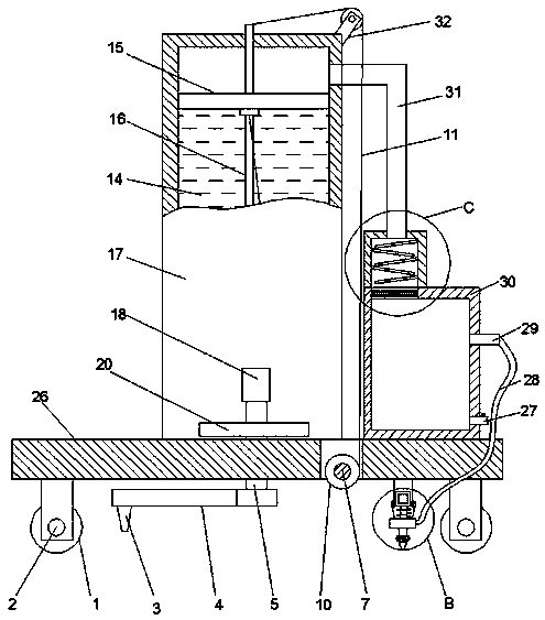 Road crack repair and cleaning machine