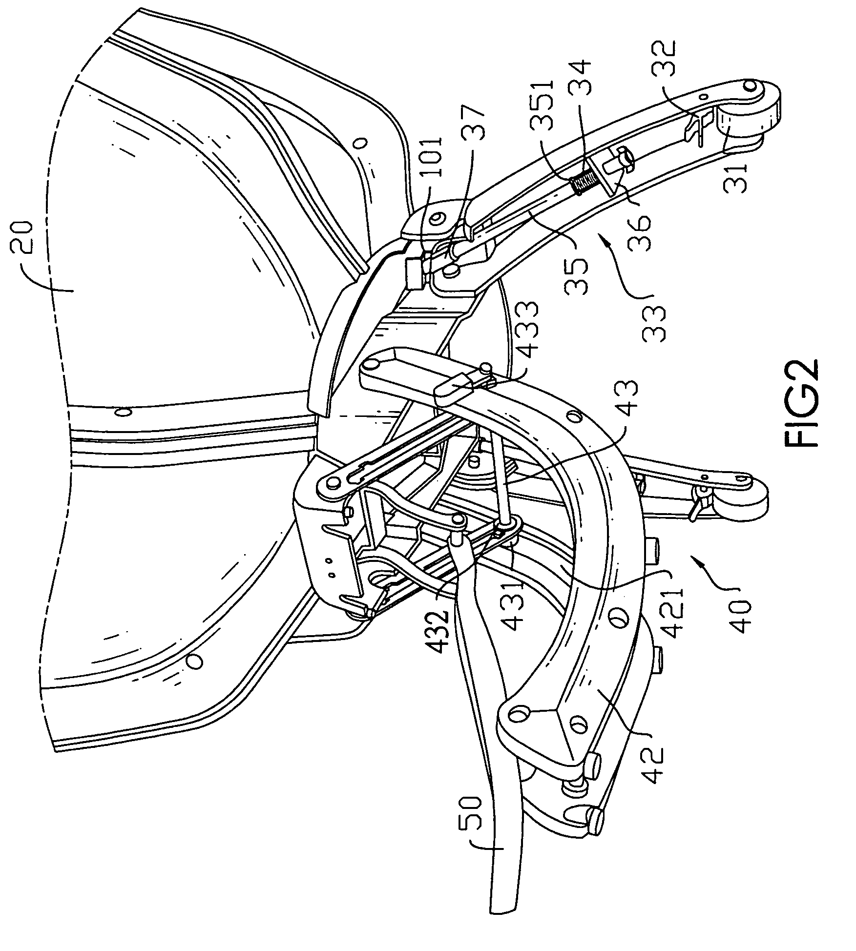 Timpani with a foldable leg assembly