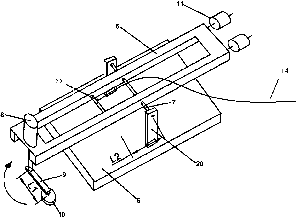 Horizontal bi-directional cyclic load loading device based on model box and testing method