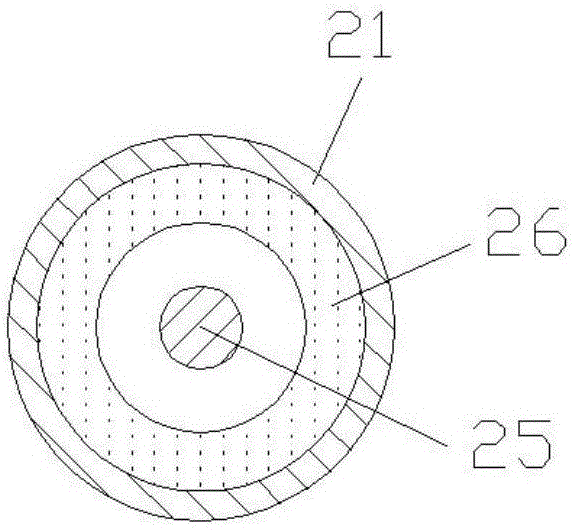 Executing mechanism with differential pressure force and spring force synchronous acting