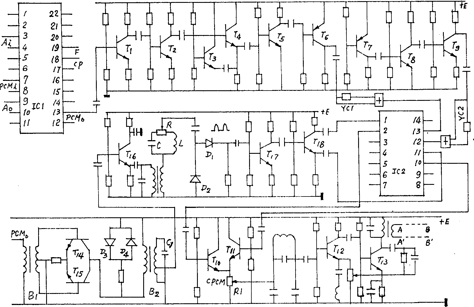 Pulse communication method and its device