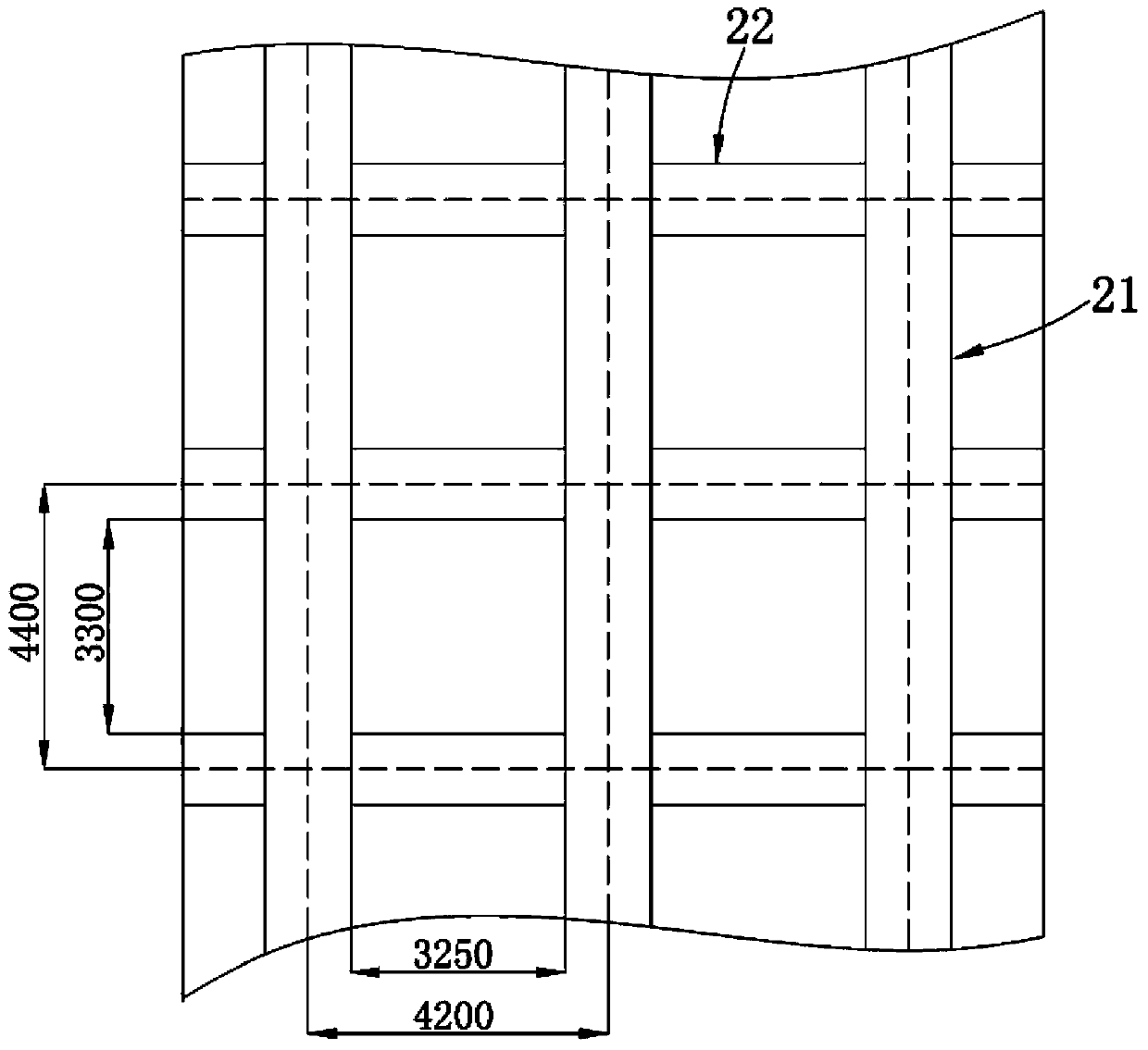 Super high-rise building structure without inner tube