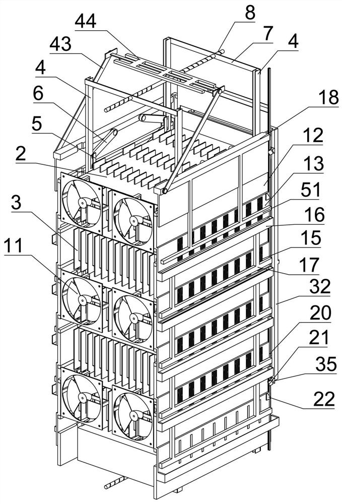 Computer big data server heat dissipation device