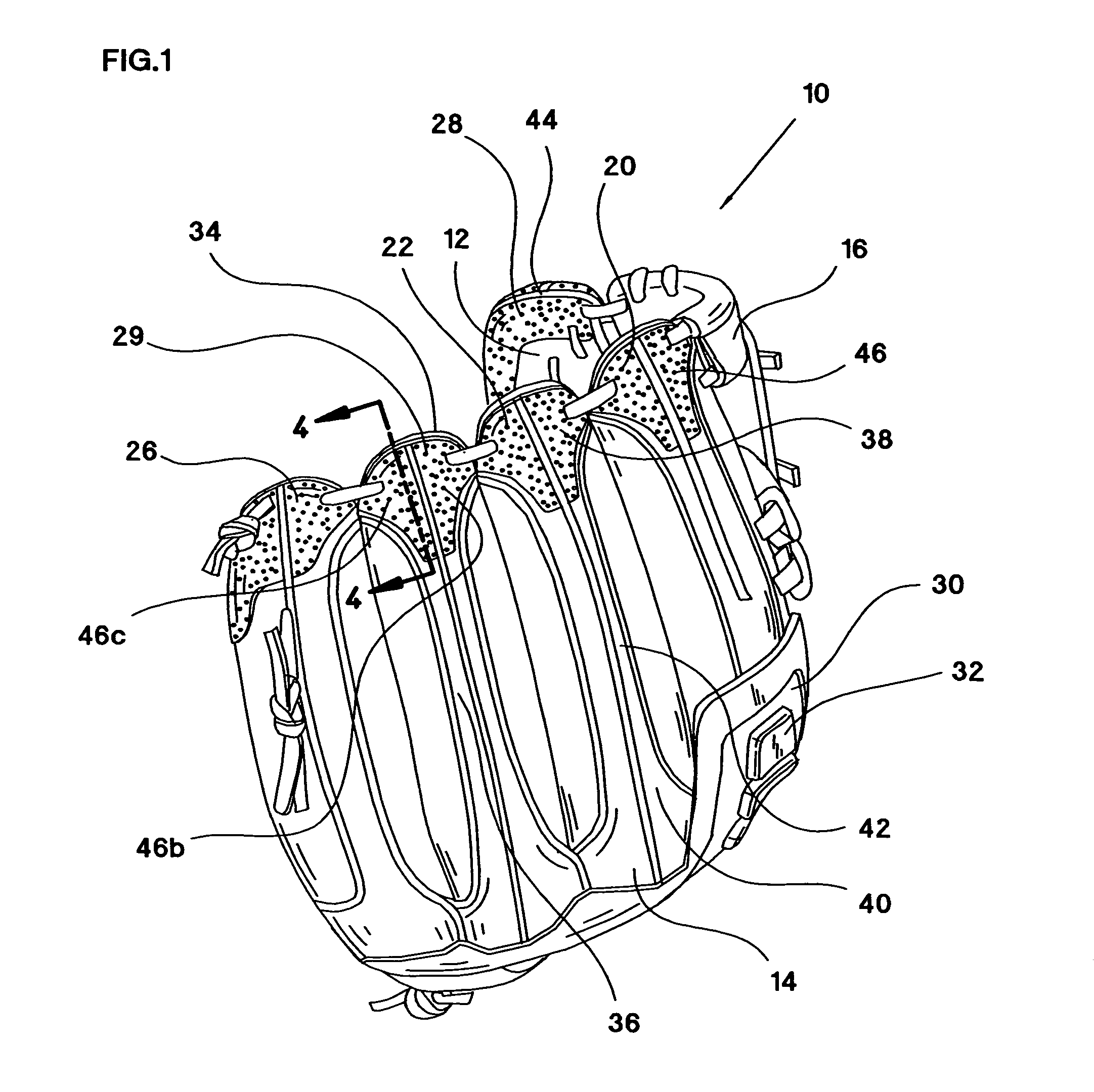 Ball glove formed with abrasion resistant material