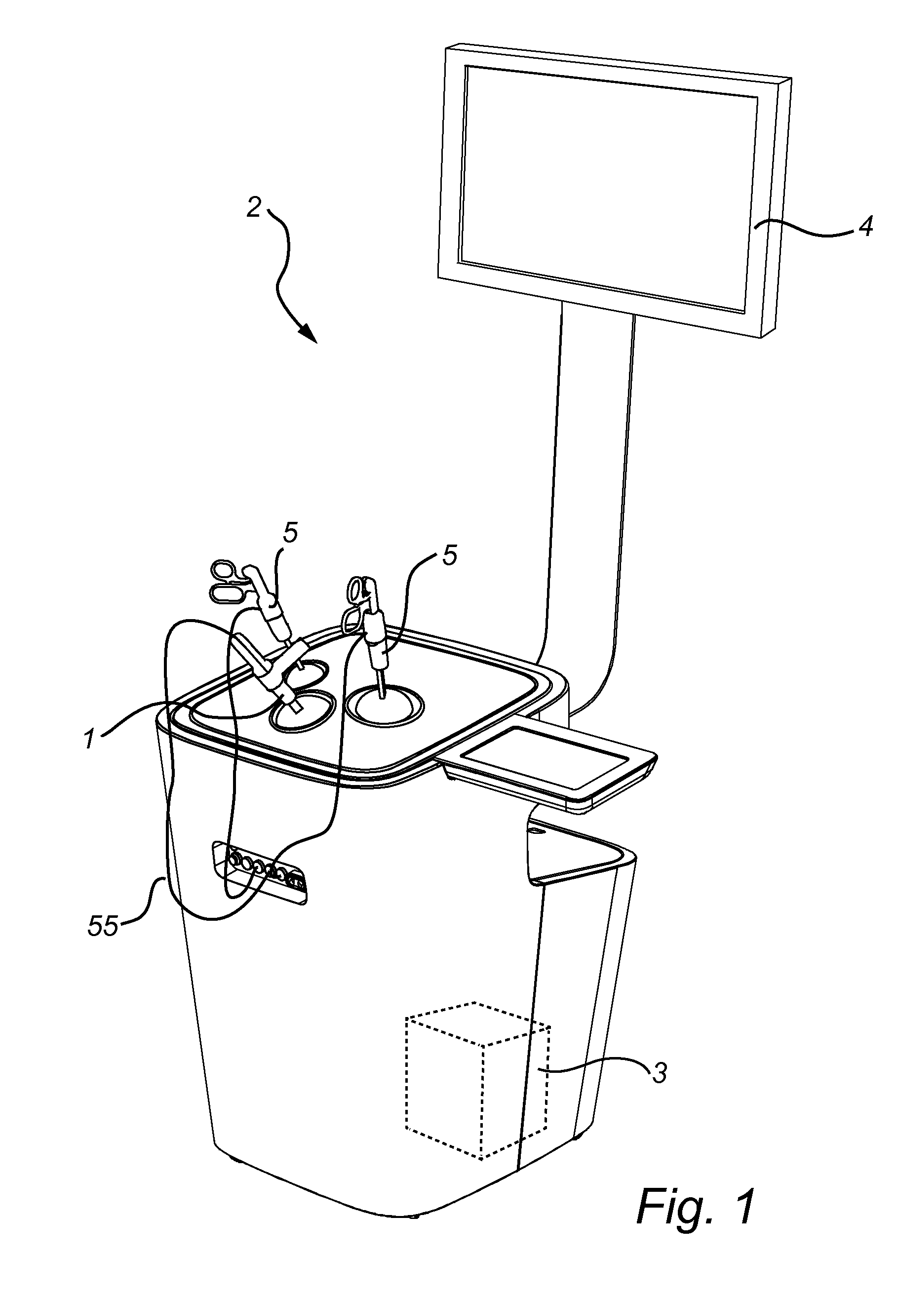 A user interface for a surgical simulation system