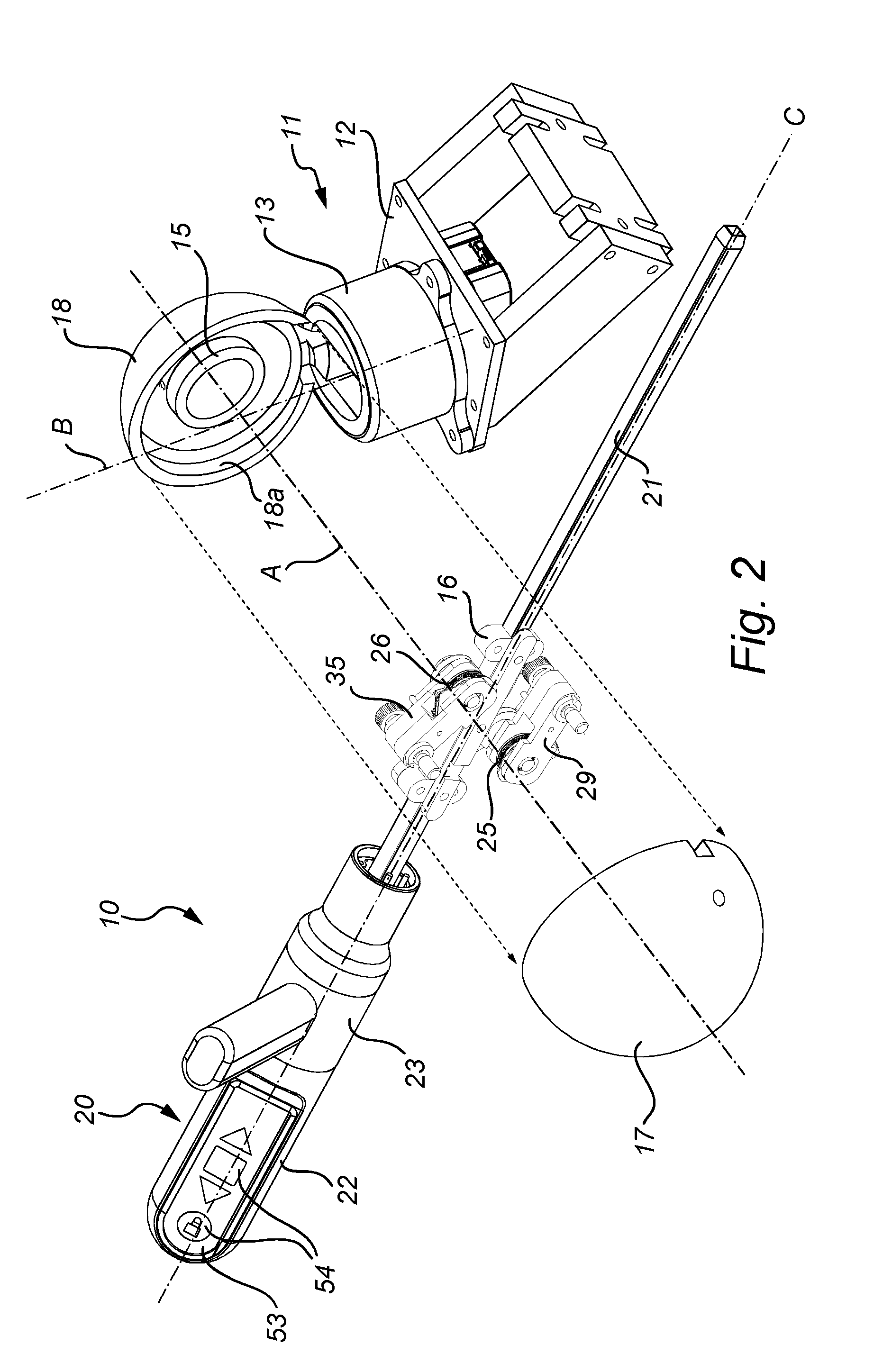 A user interface for a surgical simulation system