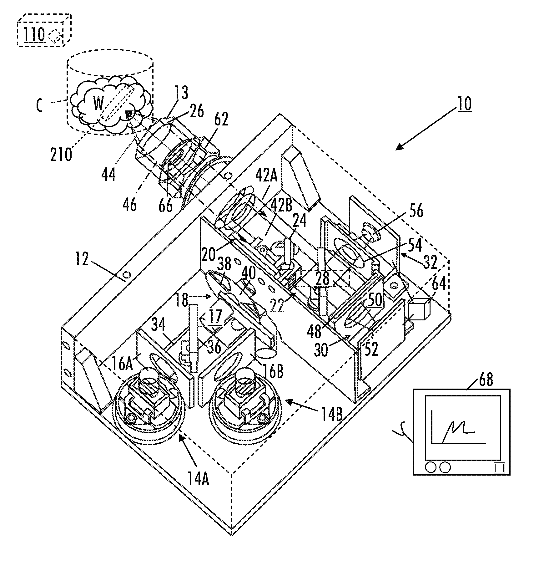 Self-contained multivariate optical computing and analysis system