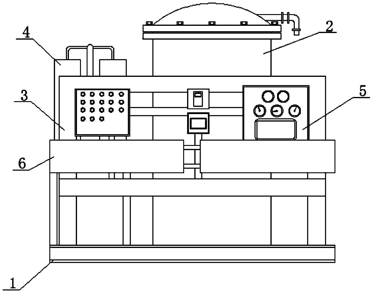 Treatment device for sewage