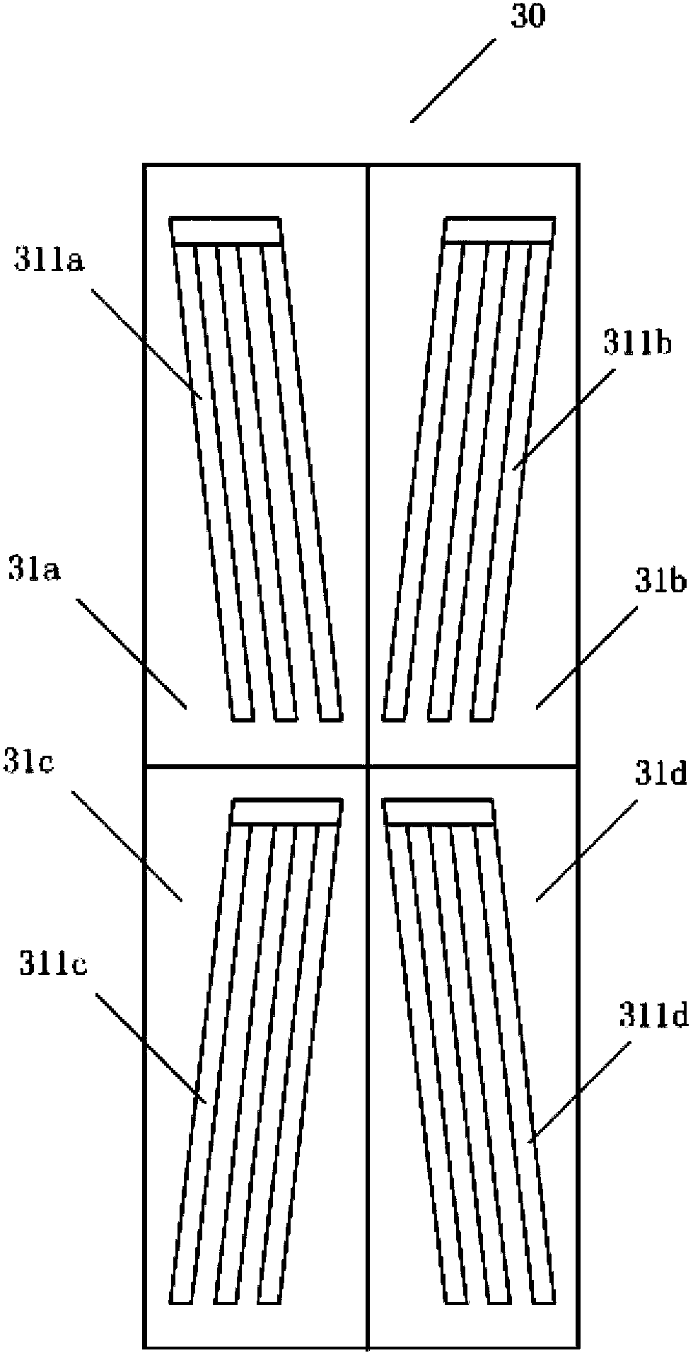 Pixel unit and array substrate for fringe switching mode liquid crystal display device