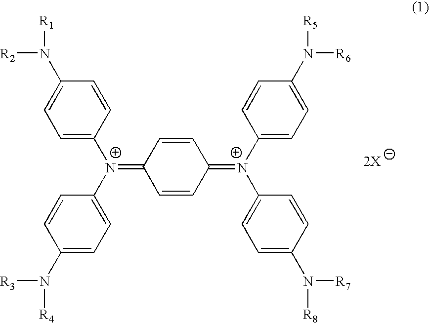 Near-infrared absorbing film and optical filter for plasma display panel using the same