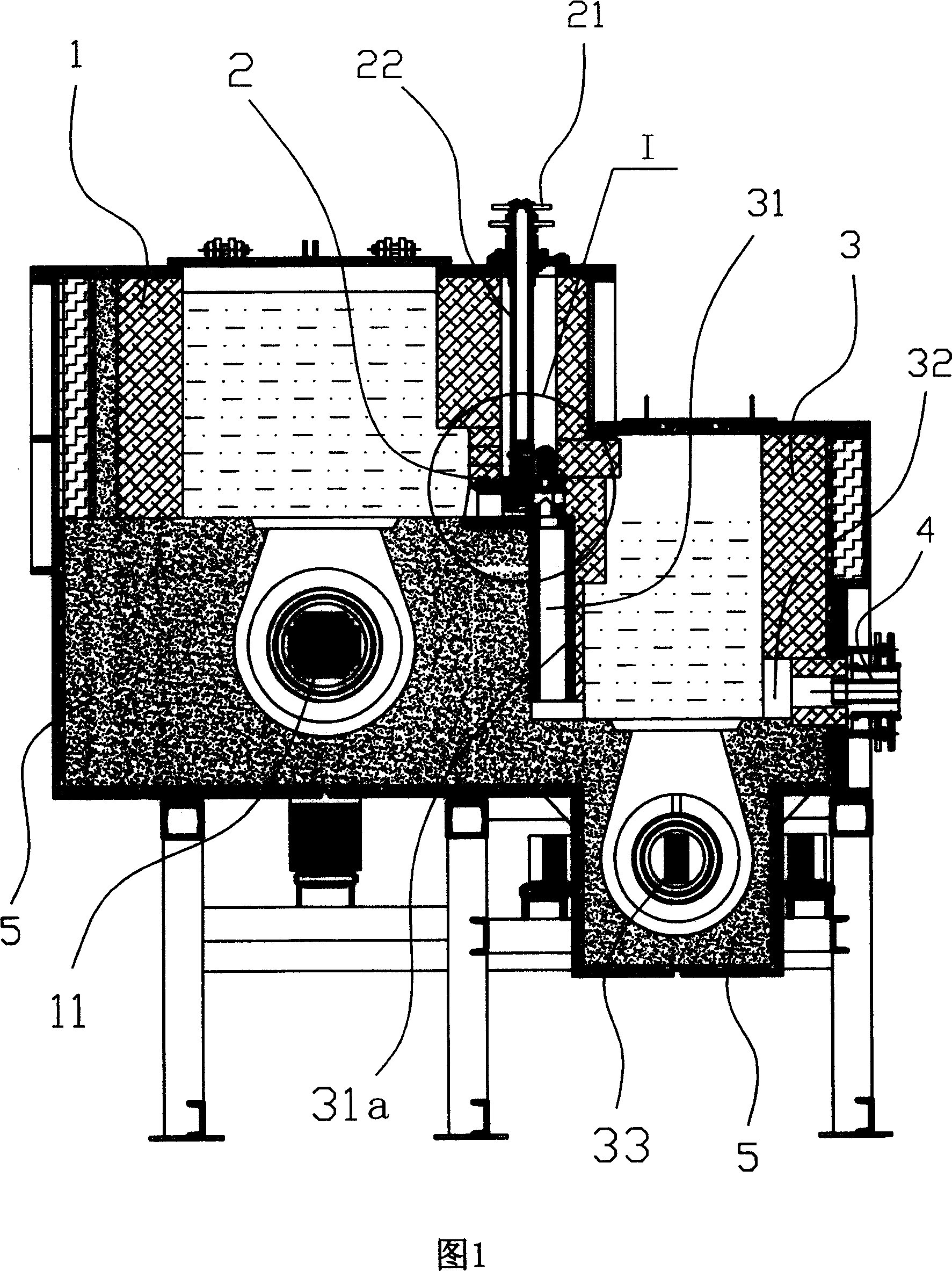 Thermal-insulation smelting composite furnace for non-ferrous metal