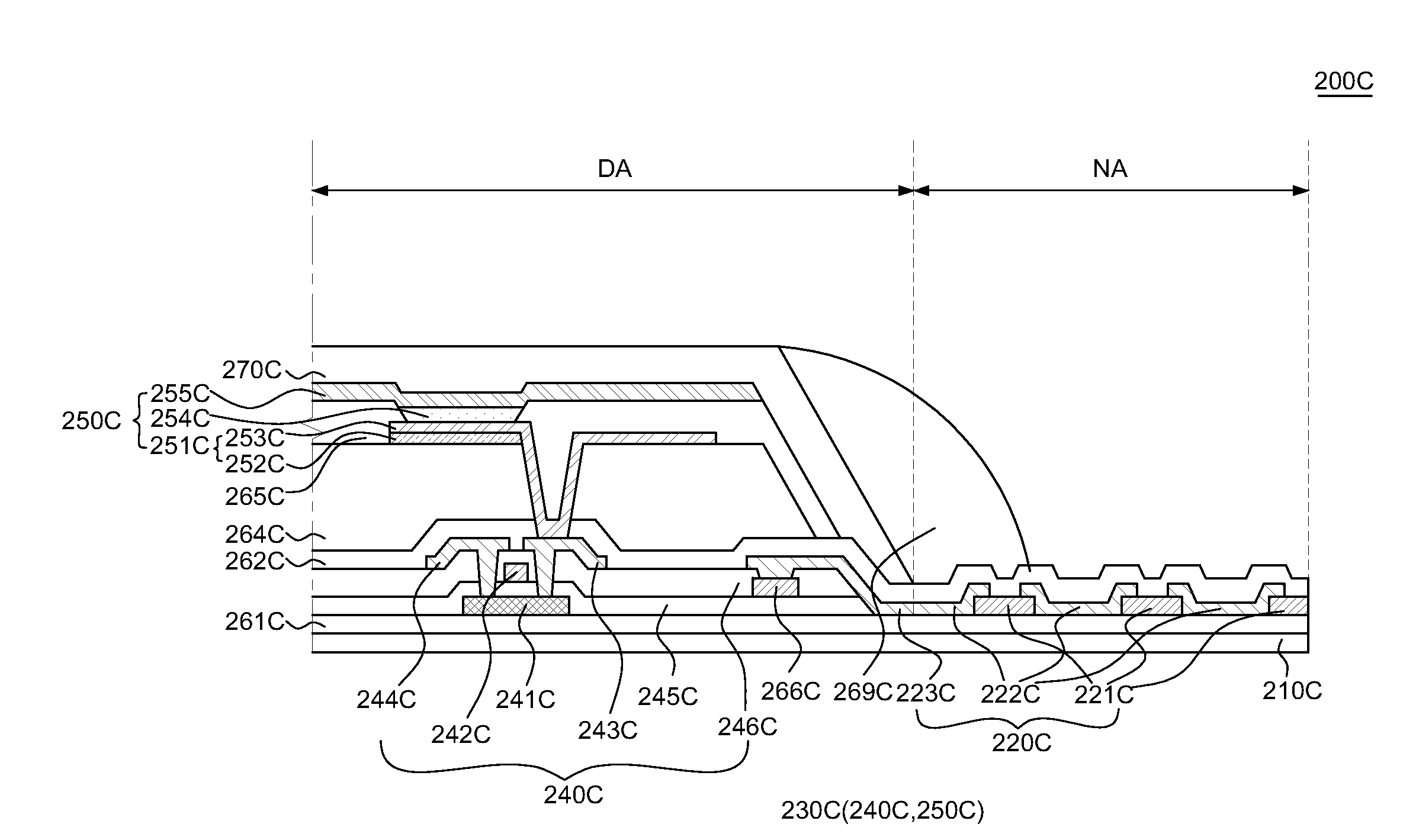 Flexible display substrate, flexible organic light emitting display device and method of manufacturing the same